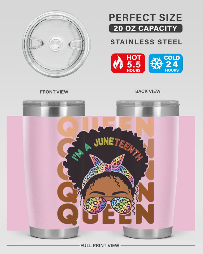 Juneteenth Queen Swag Black Melanin Png 26#- Juneteenth- tumbler