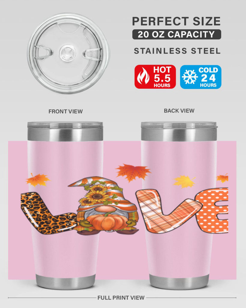 LOVEFallGnomeAutumn 416#- fall- Tumbler