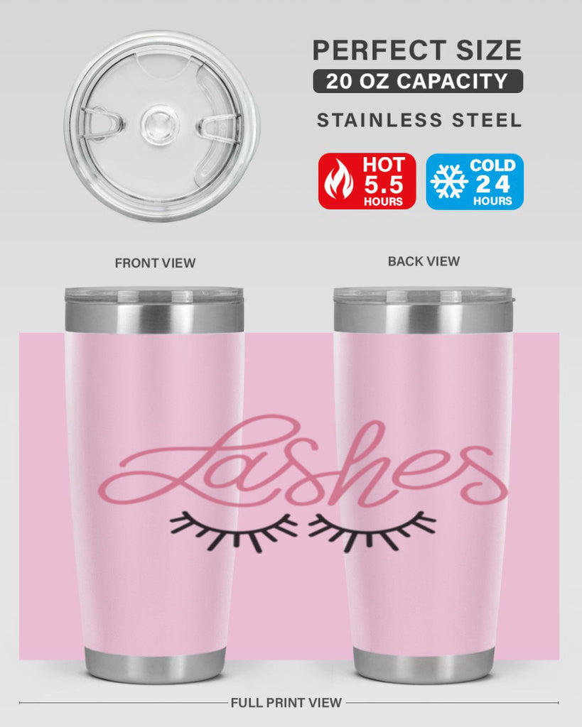 Lashes Style 63#- make up- Tumbler