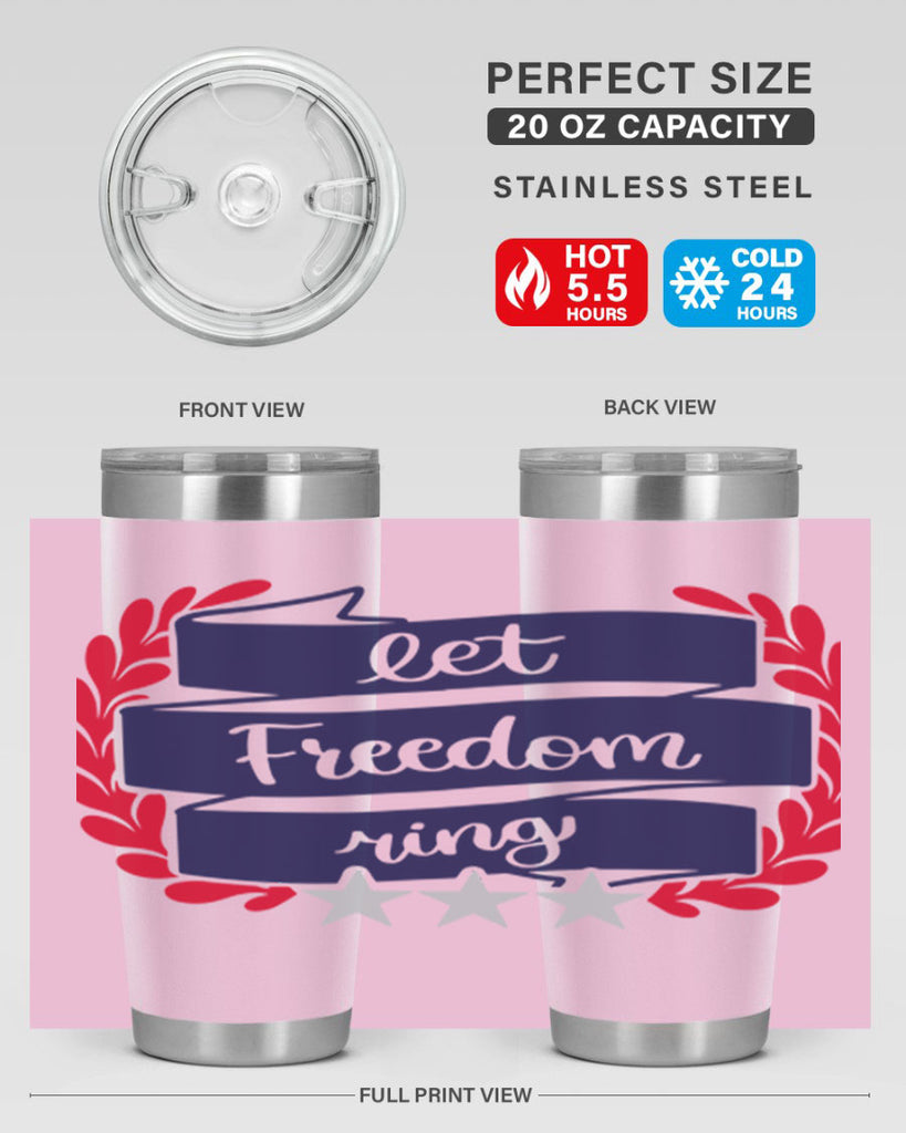 Let Freedom Ring Style 159#- Fourt Of July- Tumbler