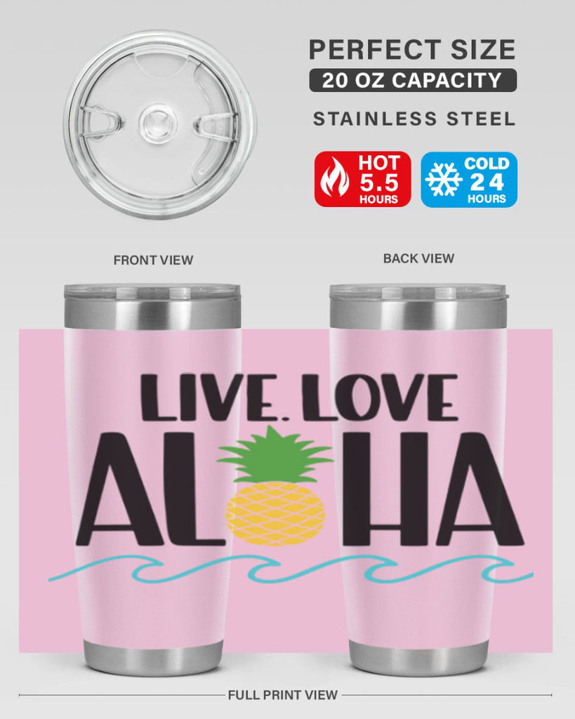 Live Love Aloha Style 30#- summer- Tumbler