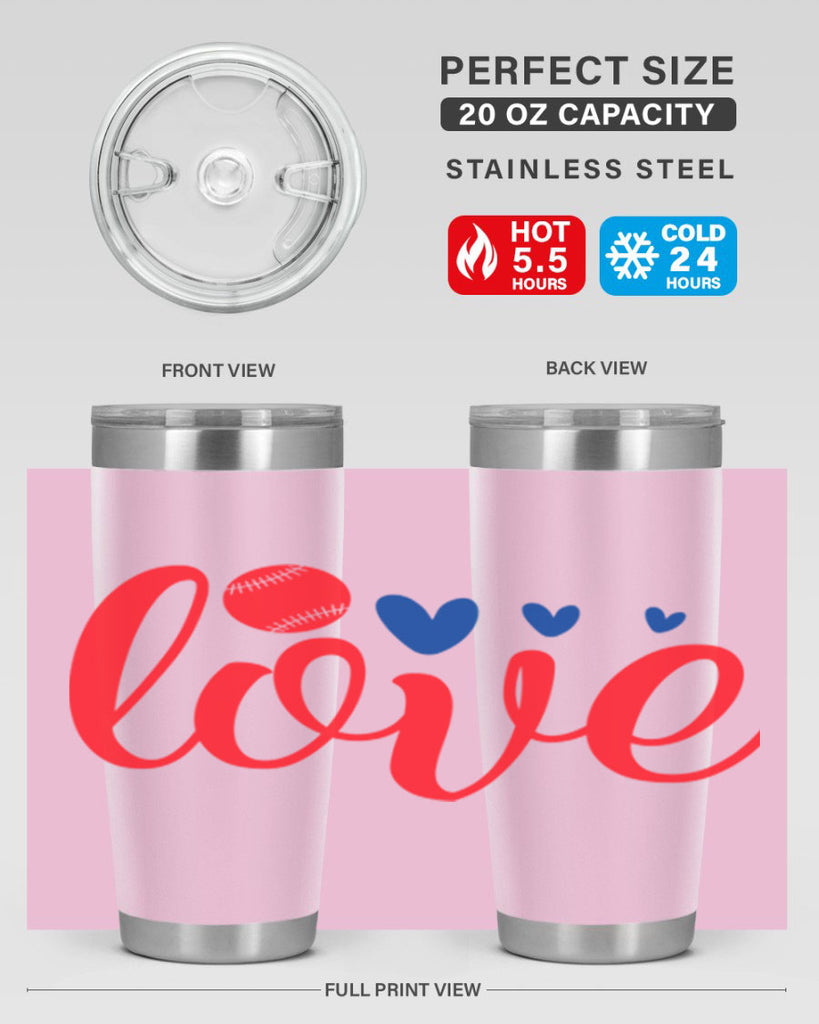 Love 2052#- baseball- Tumbler
