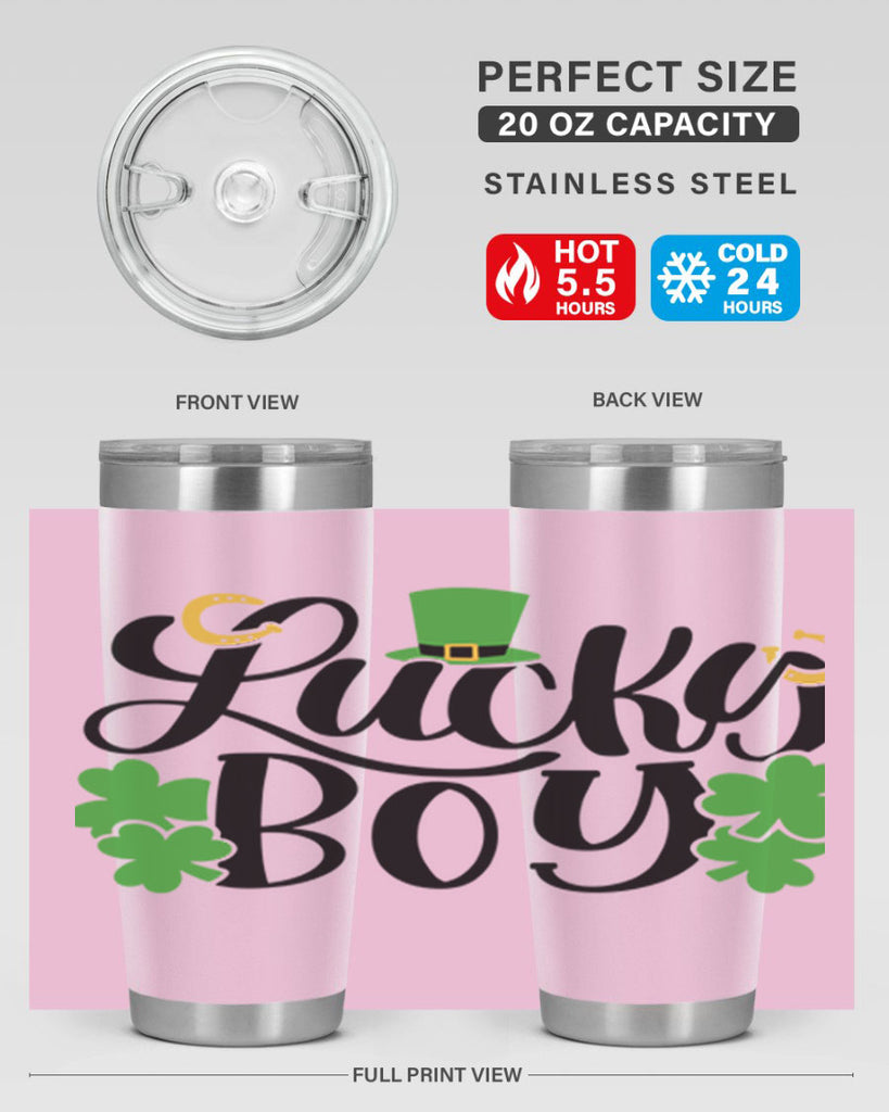 Lucky Boy Style 59#- St Patricks Day- Tumbler