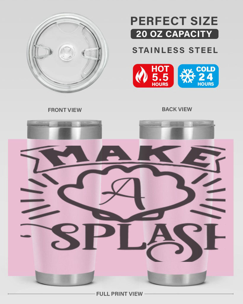 Make a splash 312#- mermaid- Tumbler