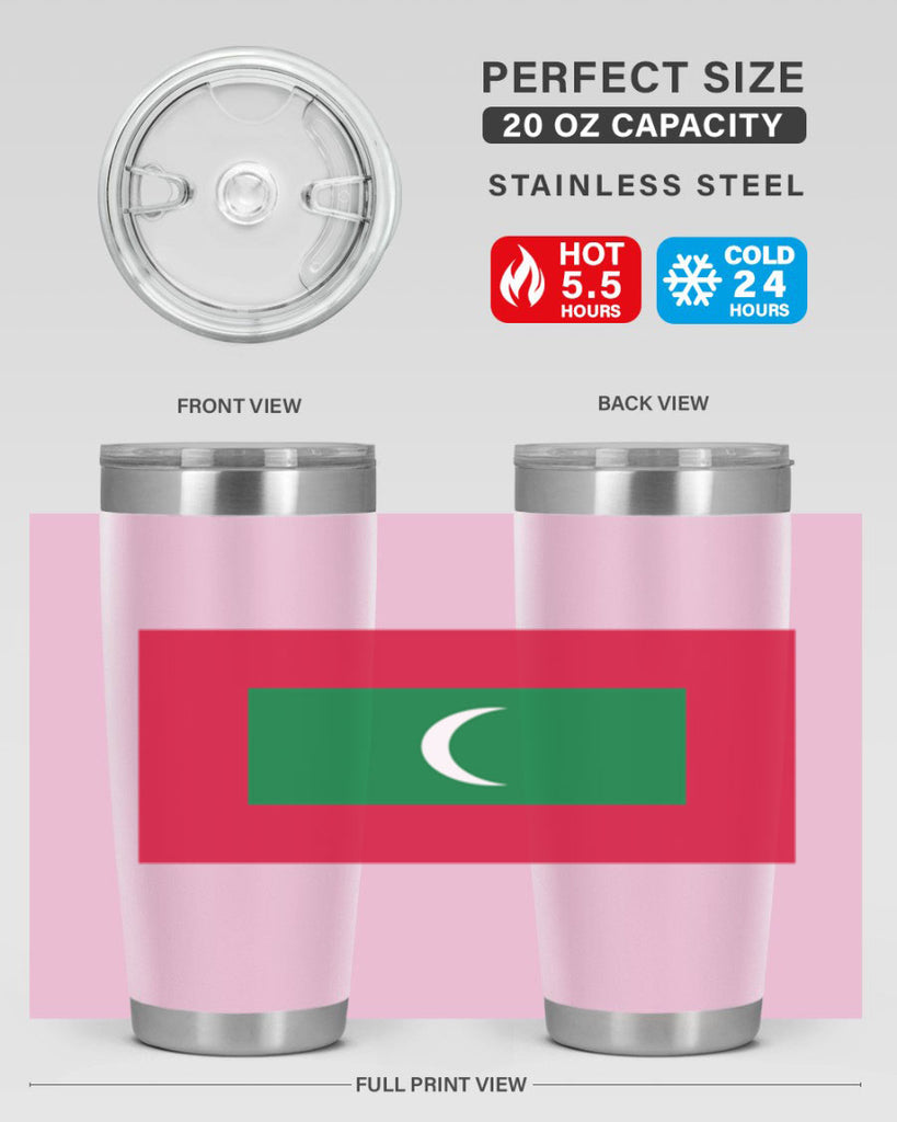 Maldives 93#- world flags- Tumbler