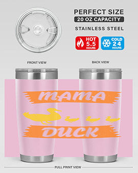 Mama Duck Style 26#- duck- Tumbler