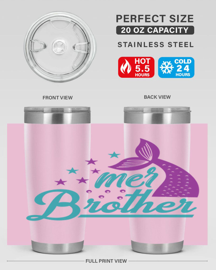Mer Brother 323#- mermaid- Tumbler
