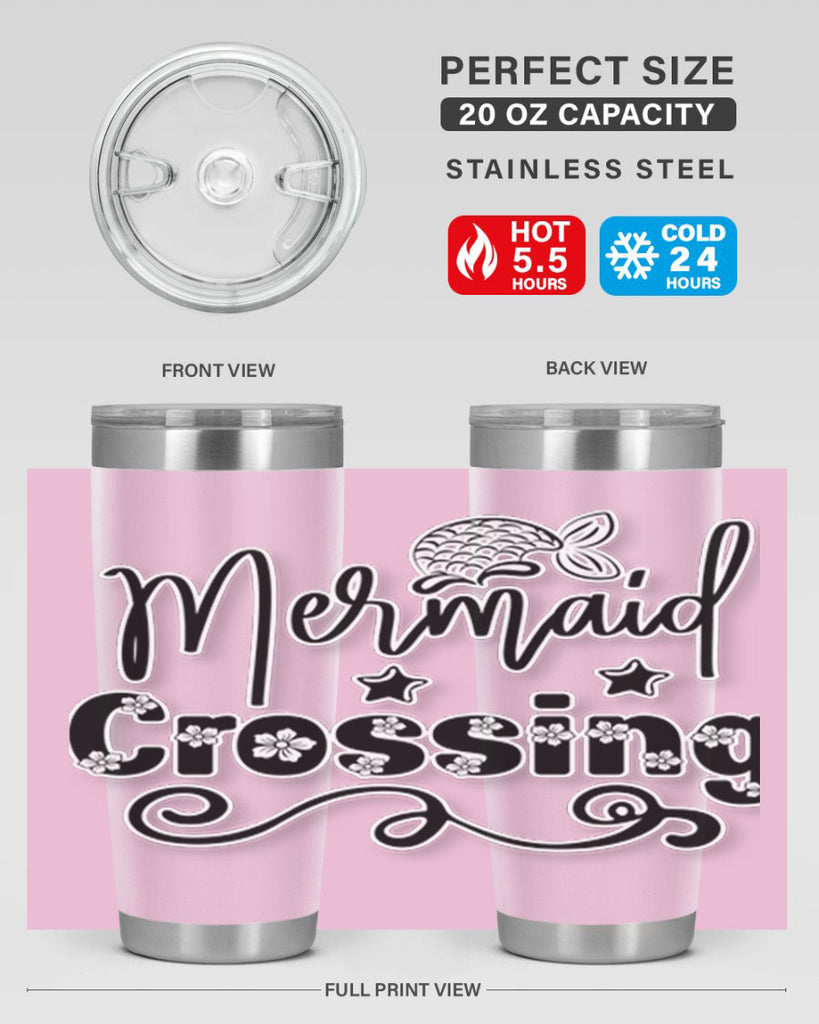 Mermaid Crossing 400#- mermaid- Tumbler