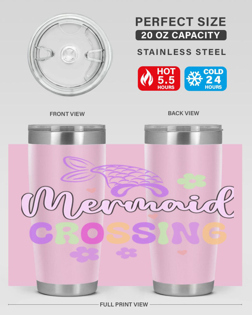 Mermaid Crossing 401#- mermaid- Tumbler