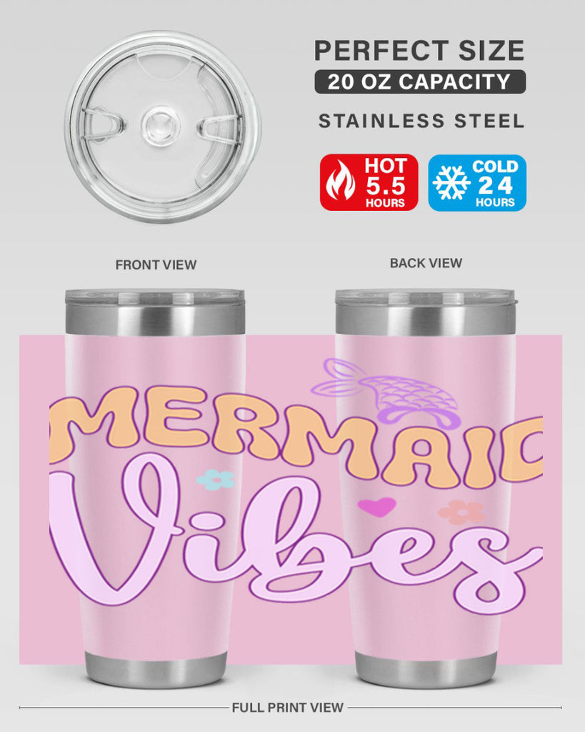 Mermaid Vibes 460#- mermaid- Tumbler