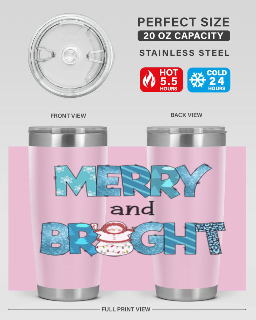 Merry and Bright 321#- winter- Tumbler