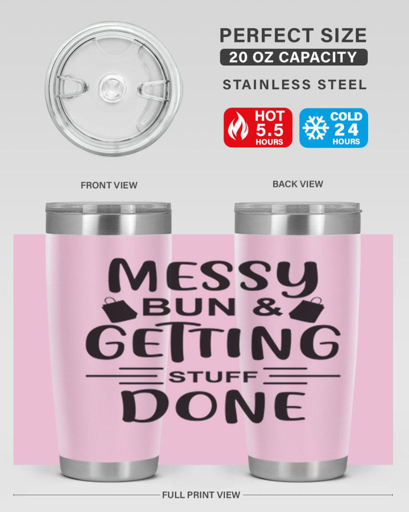 Messy Bun Getting Stuff Done 120#- fashion- Cotton Tank