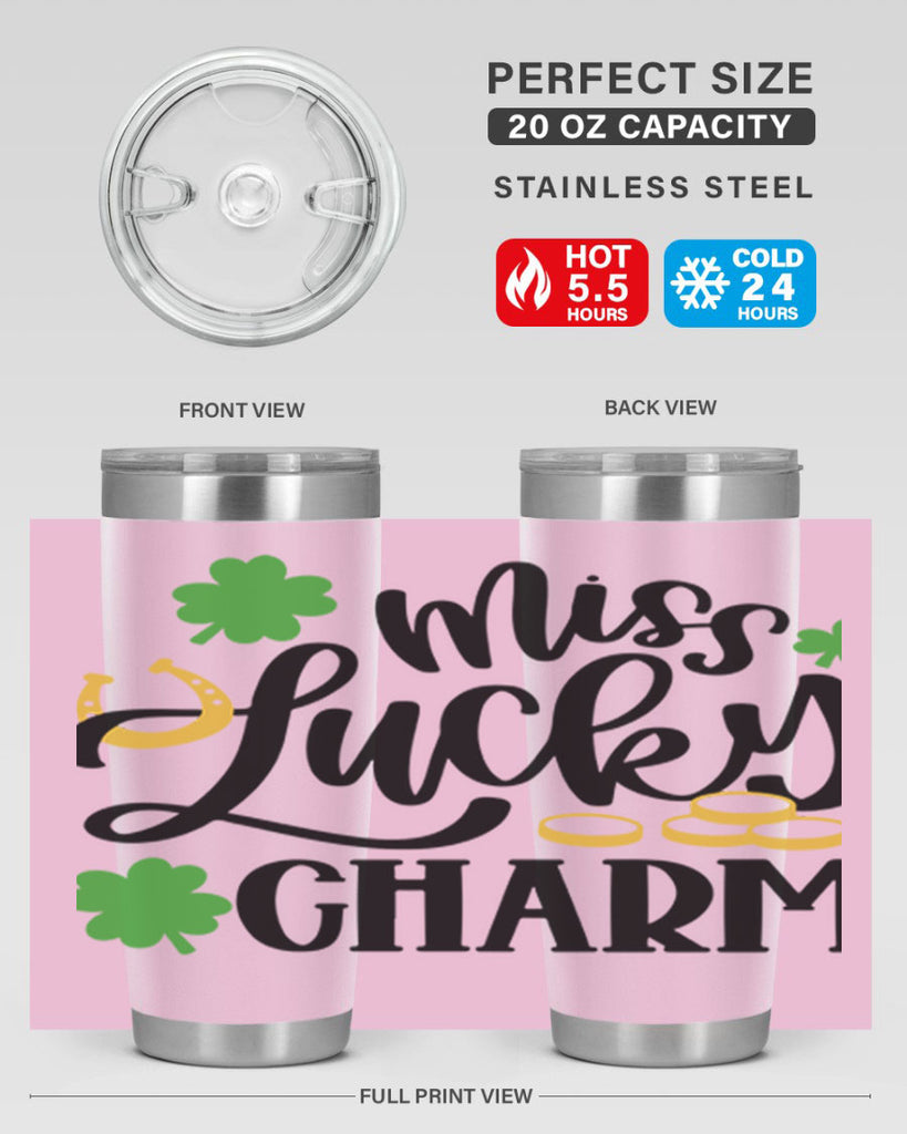 Miss Lucky Charm Style 47#- St Patricks Day- Tumbler