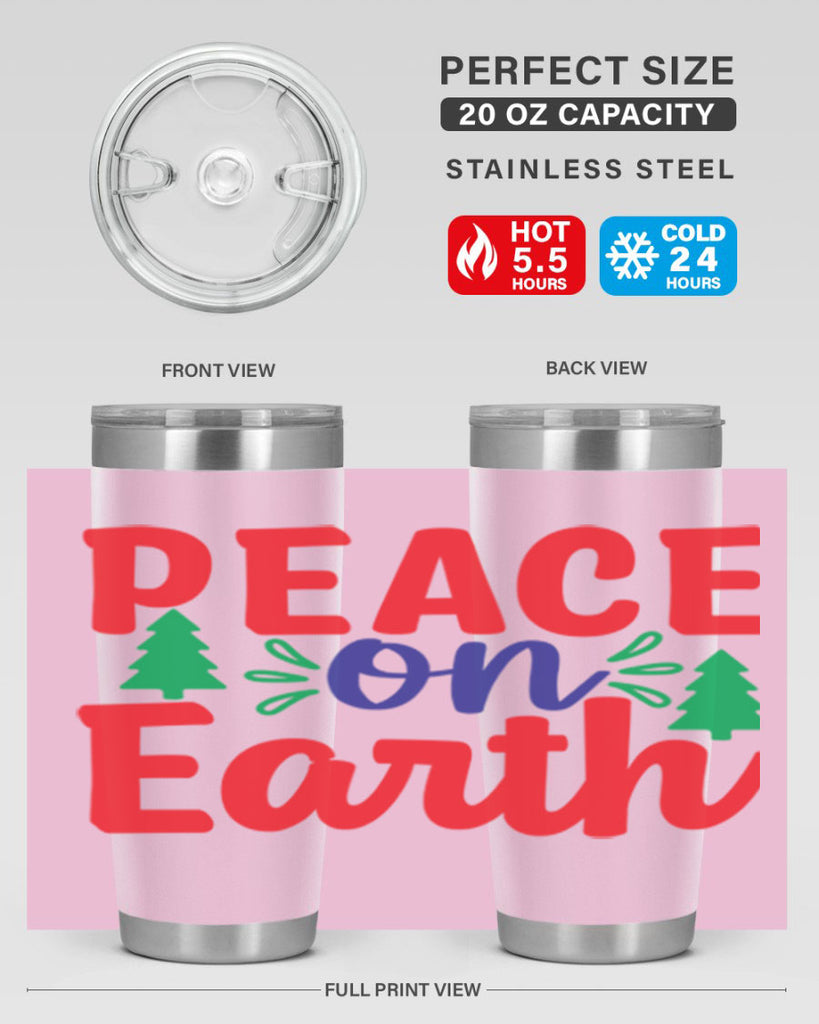Peace on Earth 336#- winter- Tumbler