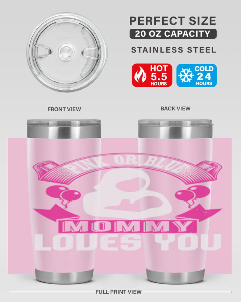 Pink or Blue Monny Loves You Style 178#- baby- tumbler