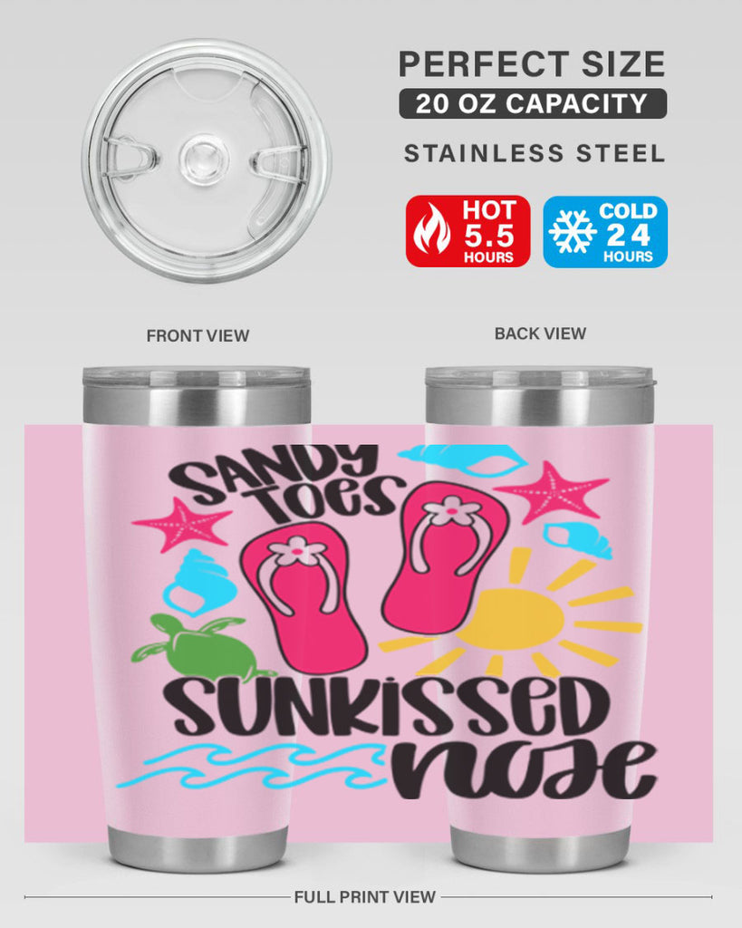 Sandy Toes Sunkissed Nose Style 27#- summer- Tumbler