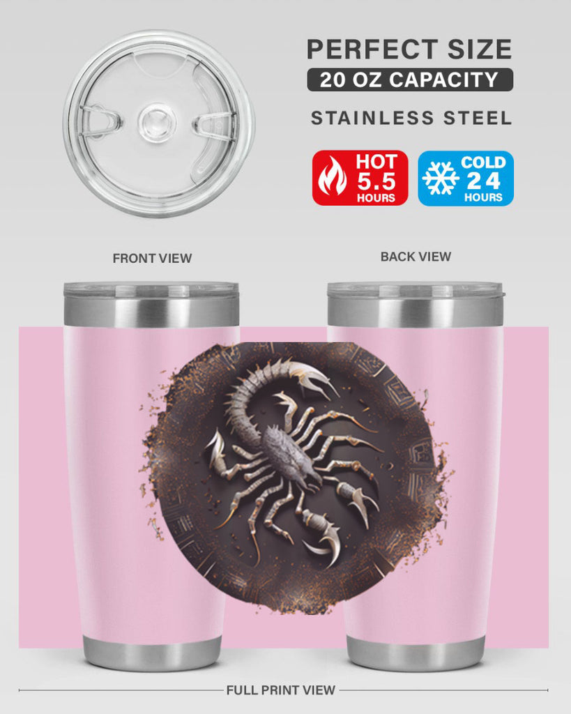 Scorpius 467#- zodiac- Tumbler