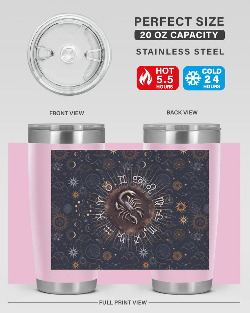 Scorpius Straight 466#- zodiac- Tumbler