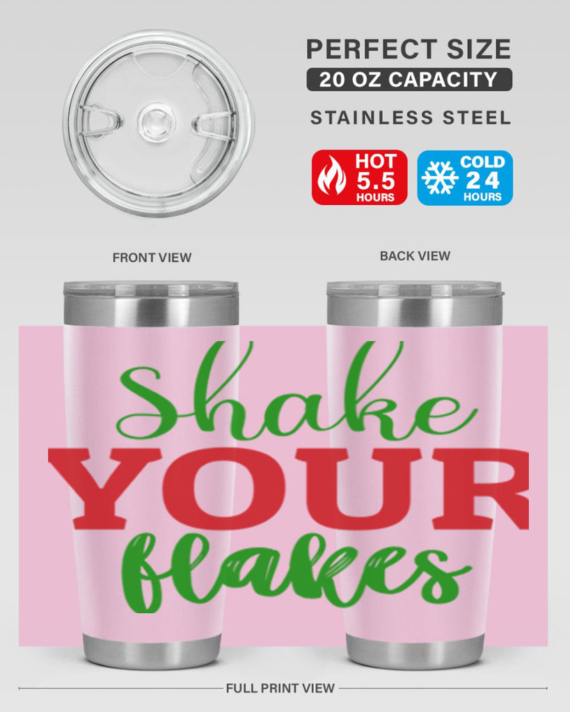 Shake Your Flakes 355#- winter- Tumbler