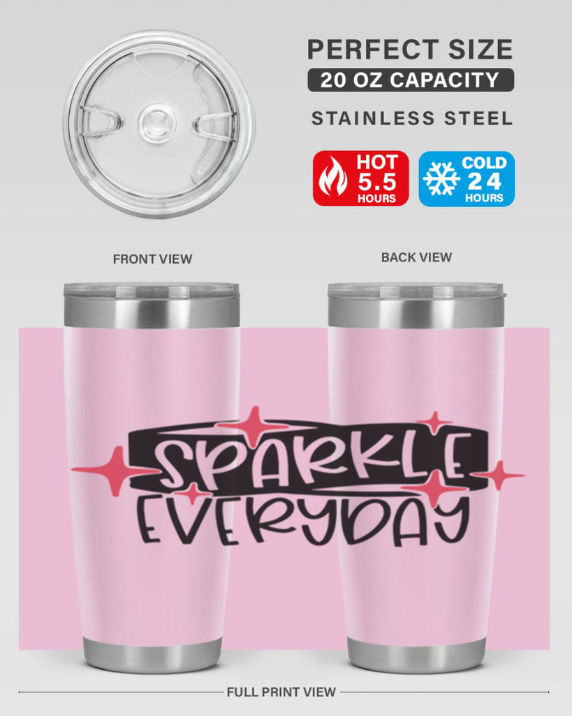 Sparkle Everyday Style 20#- make up- Tumbler