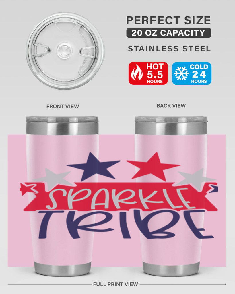 Sparkle Tribe Style 172#- Fourt Of July- Tumbler