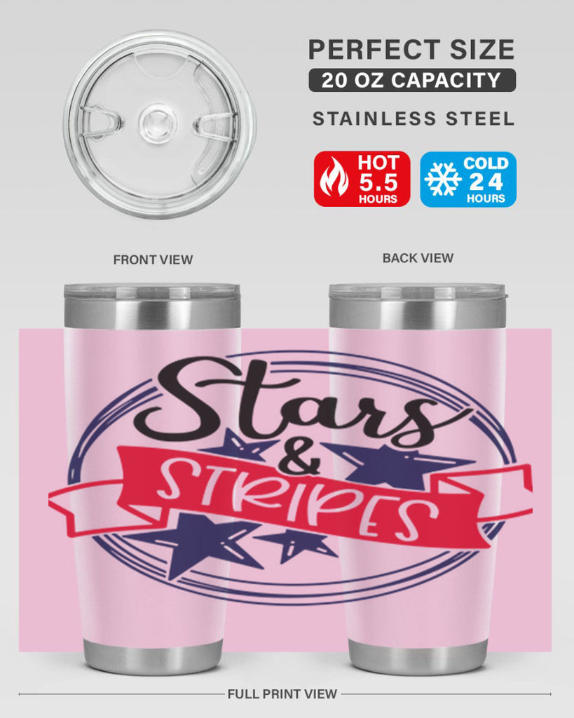 Stars StripeS Style 174#- Fourt Of July- Tumbler