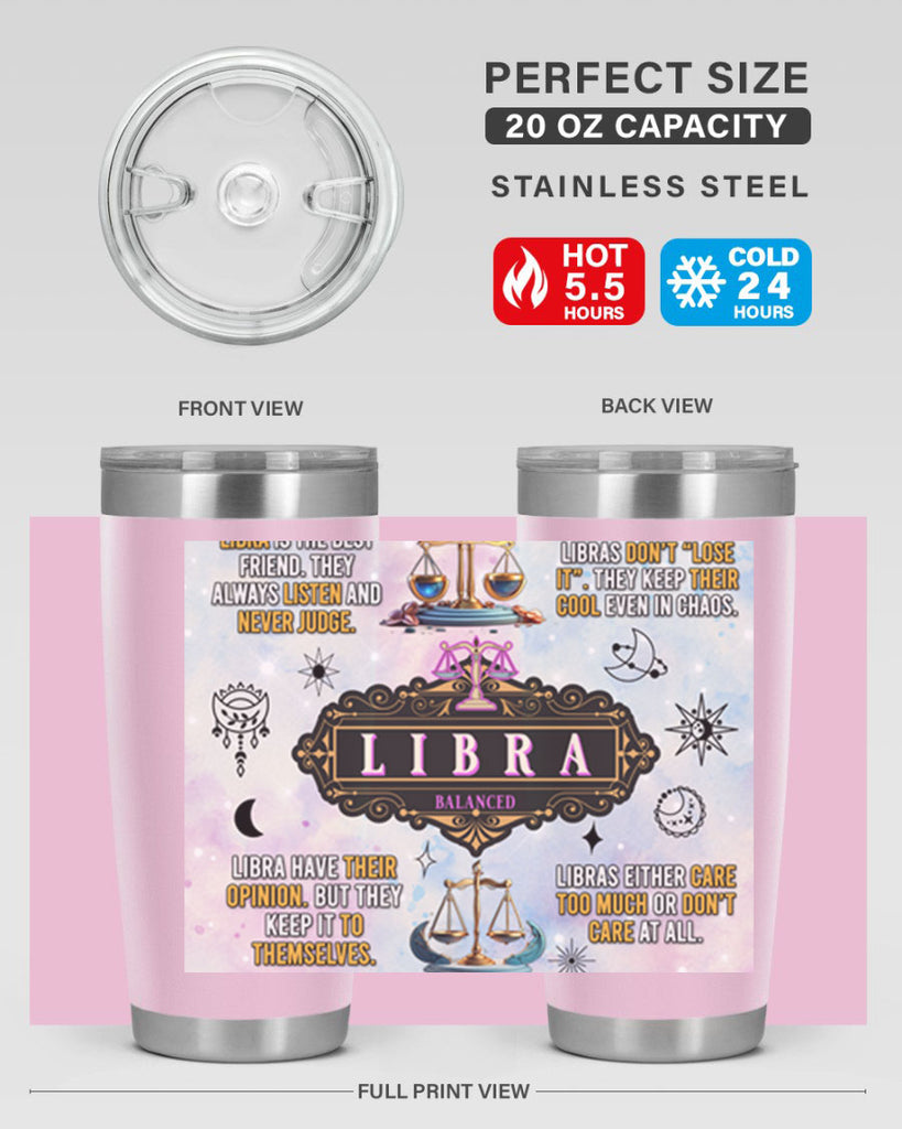 StraightLibra 474#- zodiac- Tumbler