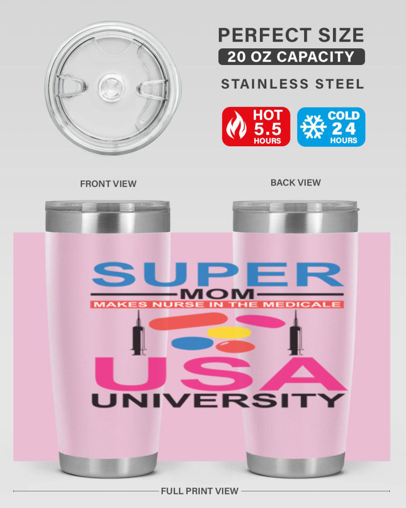 Super Mom Makes Nurse in the Style 333#- nurse- tumbler