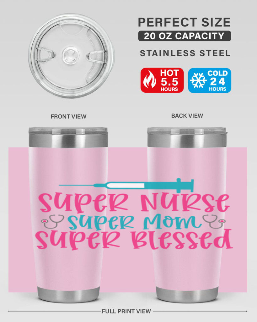 Super Nurse Super Mom Style 347#- nurse- tumbler