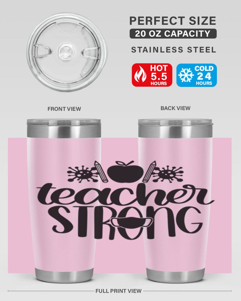 Teacher Strong Style 47#- teacher- tumbler