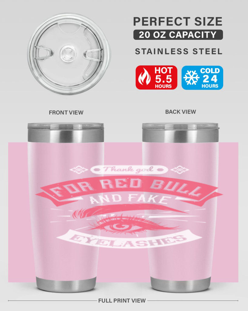 Thank god for Red Bull and fake eyelashes Style 185#- make up- Tumbler