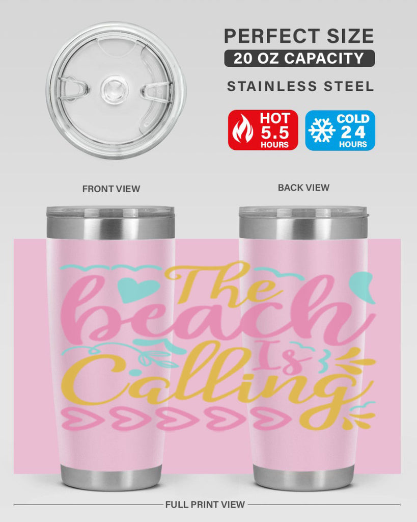 The beach is calling Style 1#- summer- Tumbler