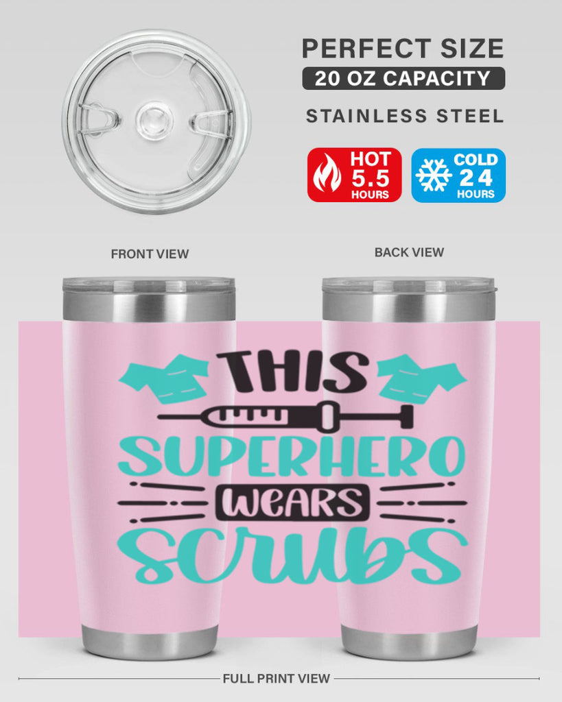This Superhero Wears Style Style 18#- nurse- tumbler