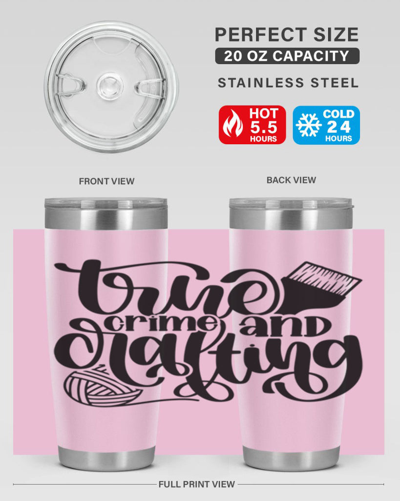True Crime And Crafting 3#- crafting- Tumbler