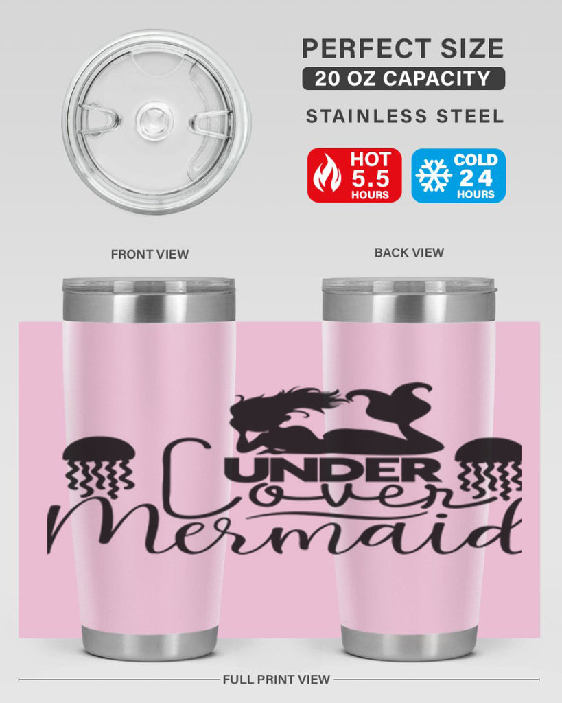 Under Cover Mermaid 642#- mermaid- Tumbler