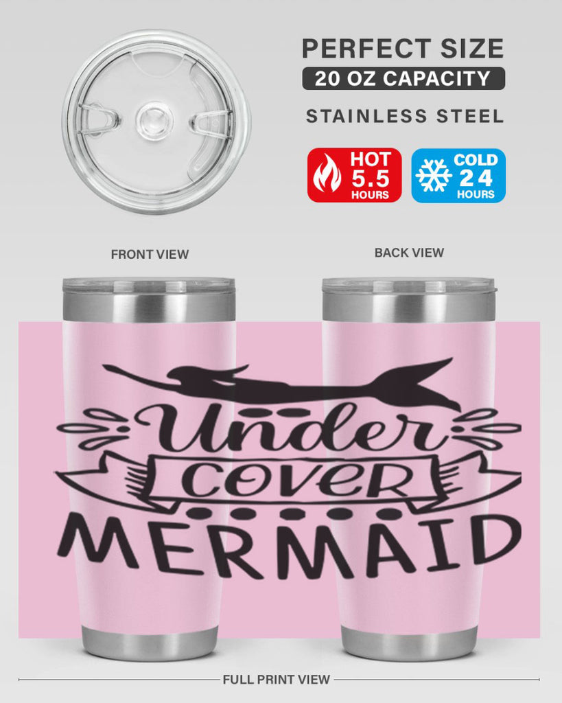 Under cover mermaid 645#- mermaid- Tumbler