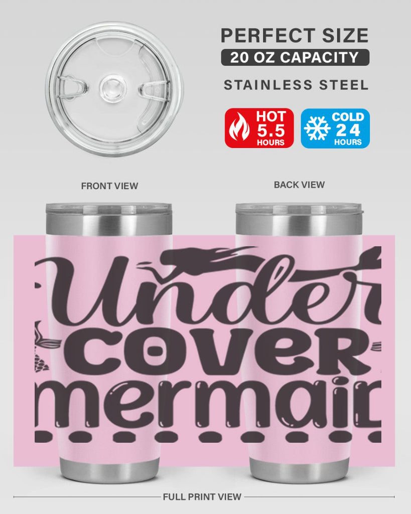 Under cover mermaid 649#- mermaid- Tumbler