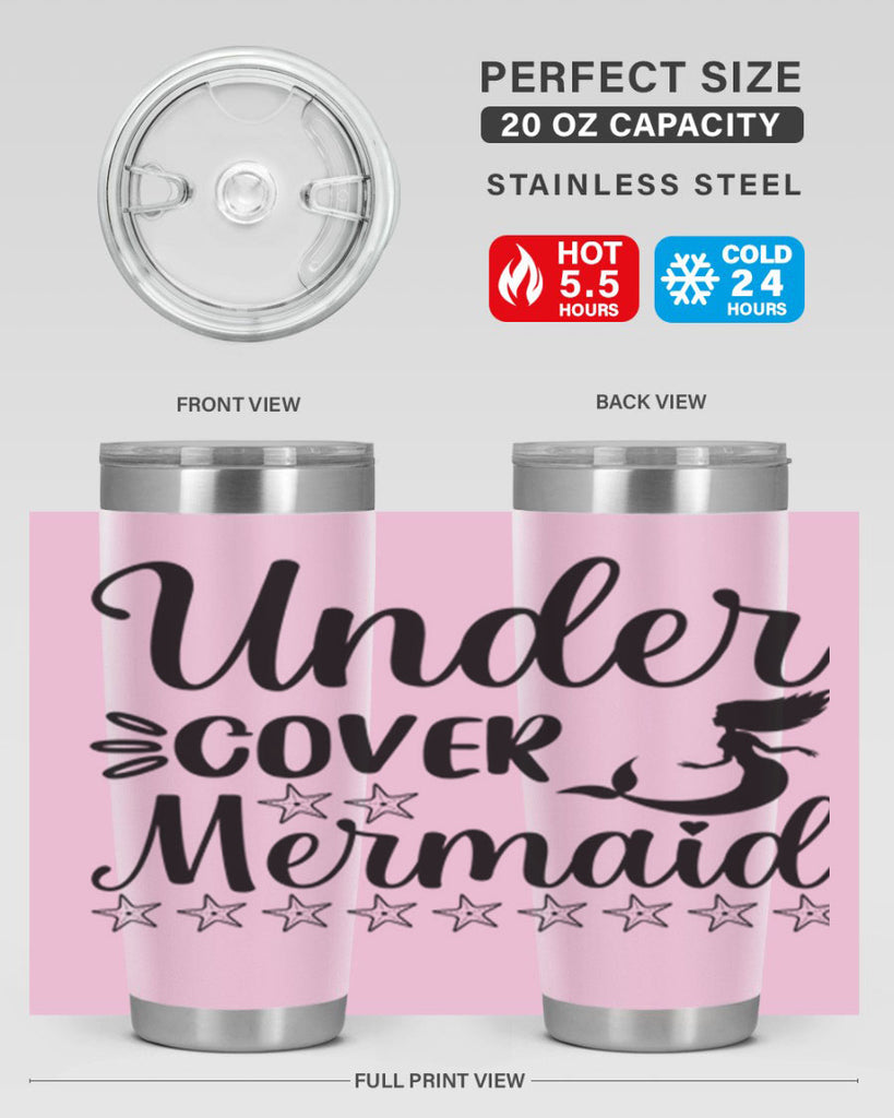 Under cover mermaid 650#- mermaid- Tumbler