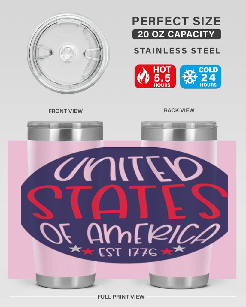 United States Of America Est Style 176#- Fourt Of July- Tumbler