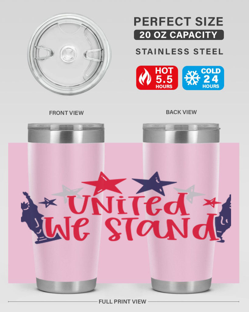 United We Stand Style 179#- Fourt Of July- Tumbler