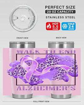 Walk o End AlzheimerS Purple Ribbon 220#- alzheimers- Tumbler