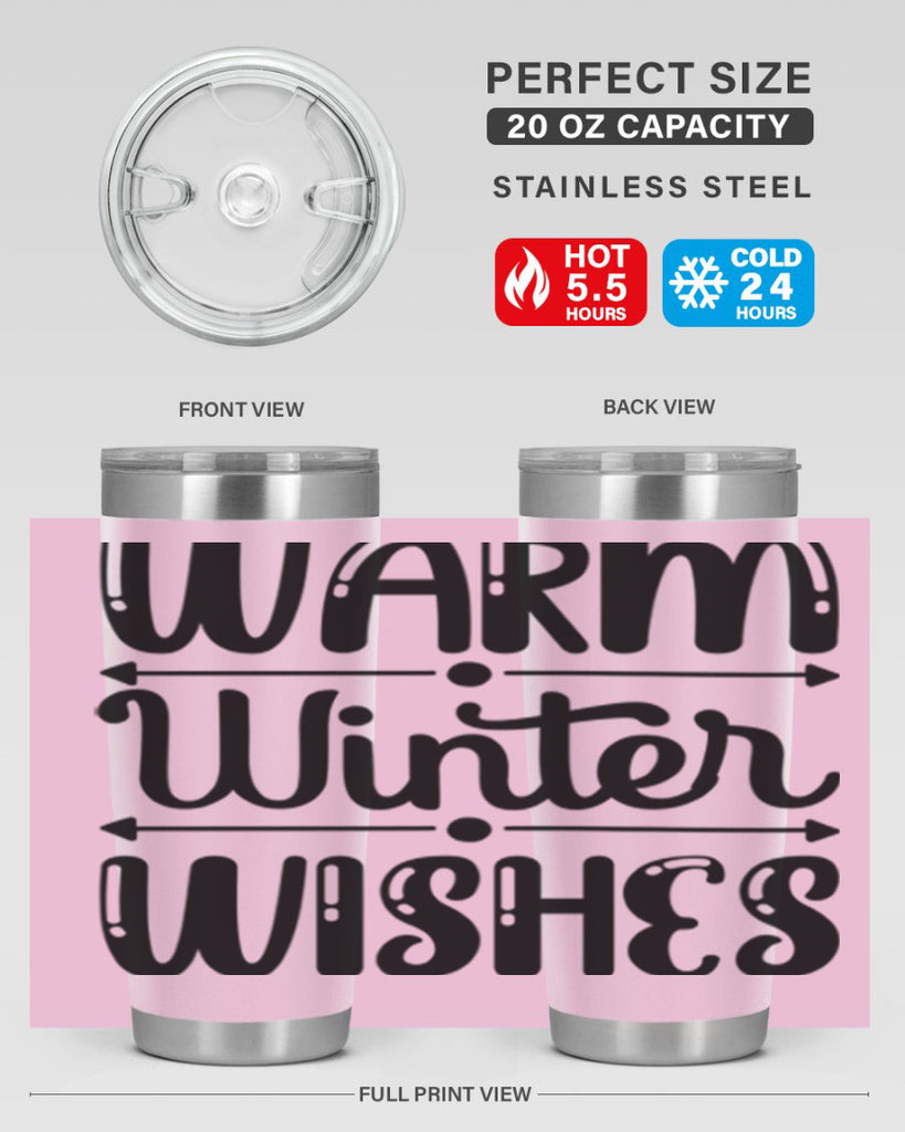 Warm Winter Wishes 463#- winter- Tumbler