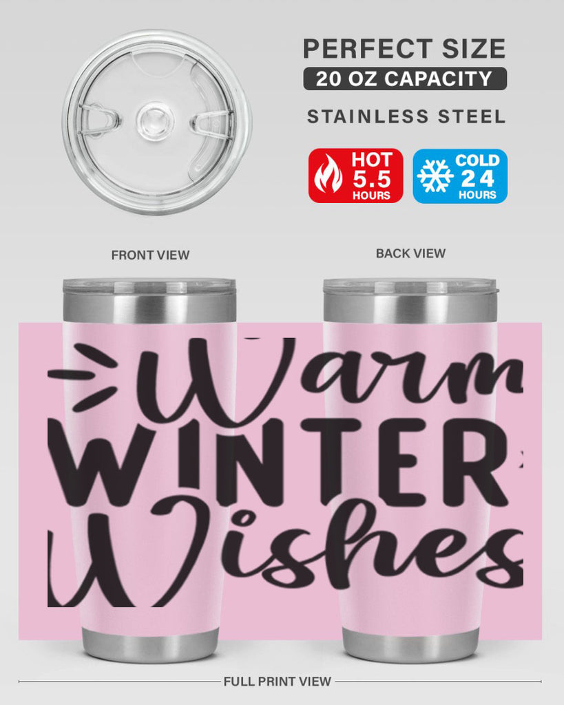 Warm Winter Wishes459#- winter- Tumbler