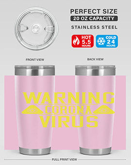 Warning Corona Virus Style 17#- corona virus- Tumbler