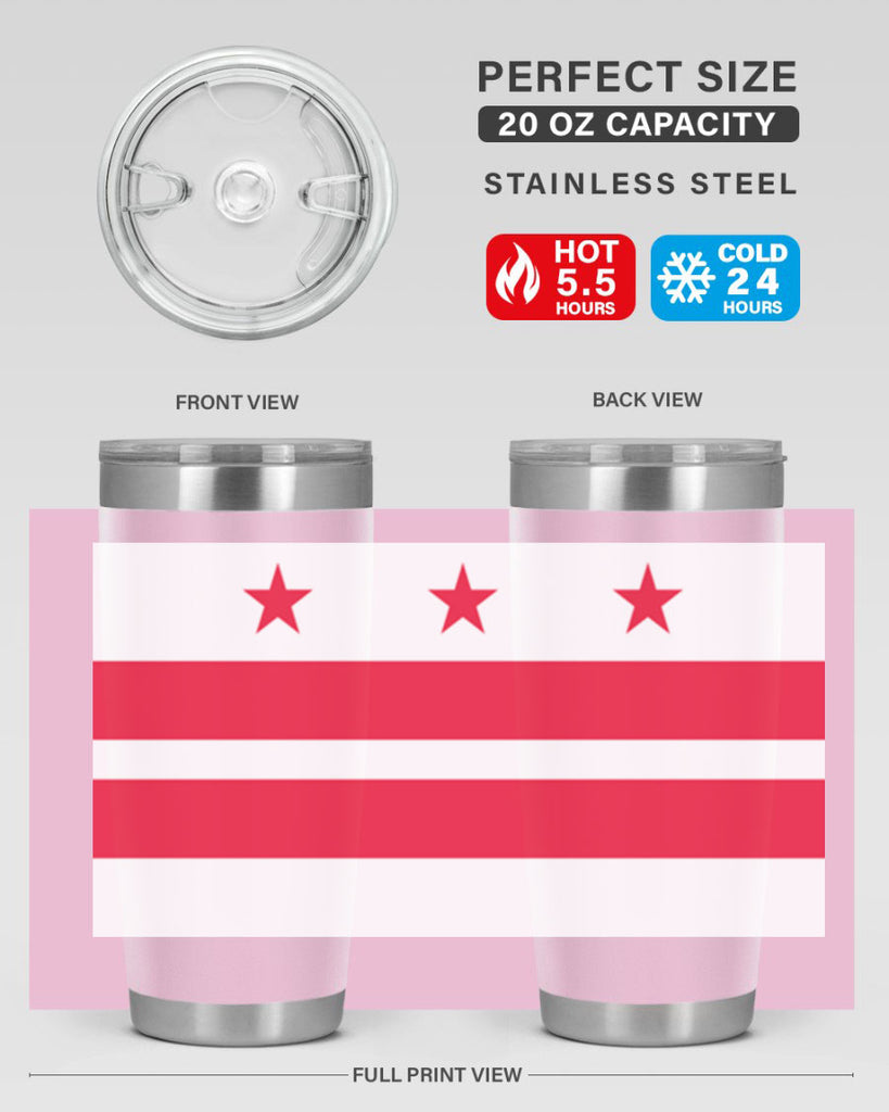 Washington DC 5#- Us Flags- Tumbler