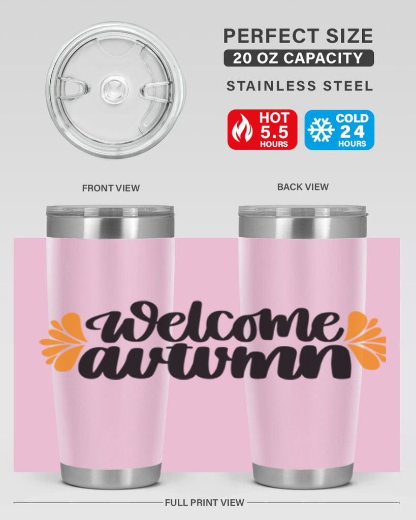 Welcome Autumn 513#- fall- Tumbler