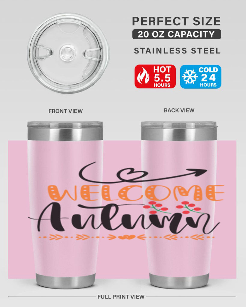 Welcome Autumn 628#- fall- Tumbler