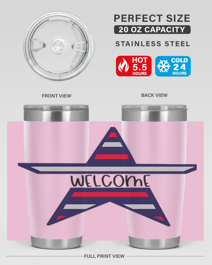 Welcome Style 186#- Fourt Of July- Tumbler
