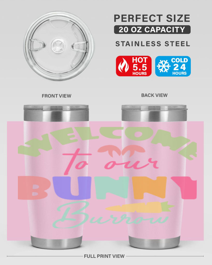 Welcome to our bunny burrow588#- spring- Tumbler