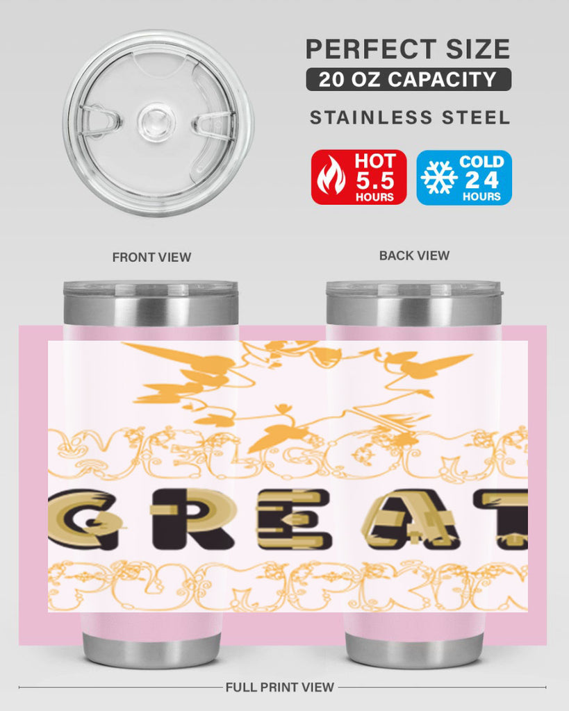 WelcomeGreatPumpkindesign 639#- fall- Tumbler